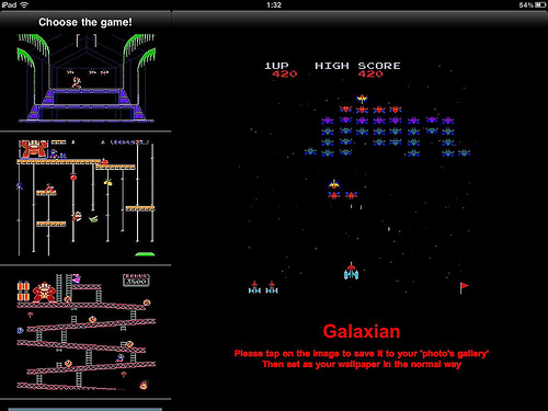 80年代レトロゲームの画面をipadの壁紙にする Arcade Game Wallpapers Hd 情報考学 Passion For The Future