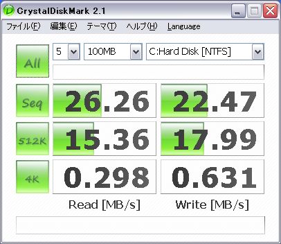 crystal disk mark